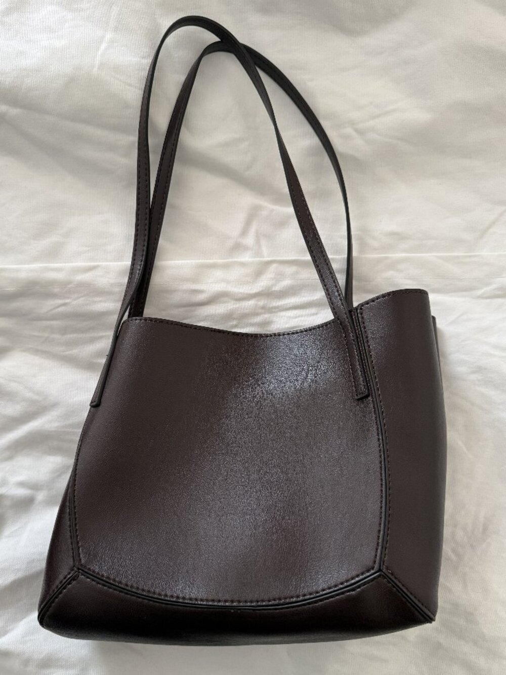 Zara Brown Shopper Shoulder Bag